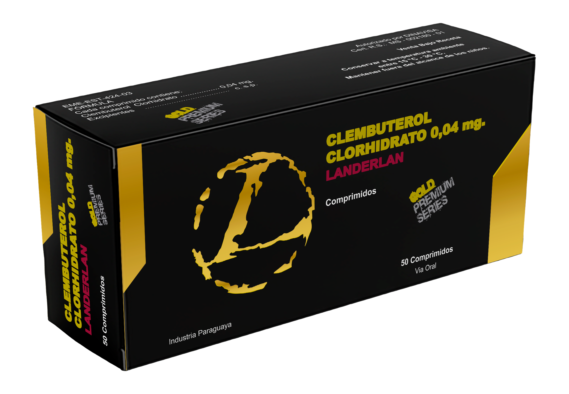 CLEMBUTEROL CLORHIDRATO  X 50 COMPRIMIDOS