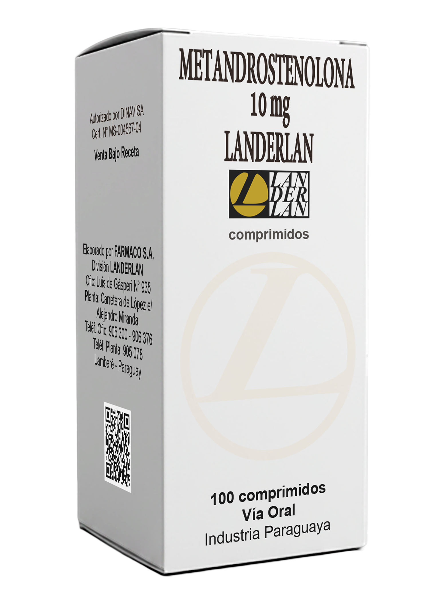 METANDROSTENOLONA FRASCO X 100 COMPRIMIDOS