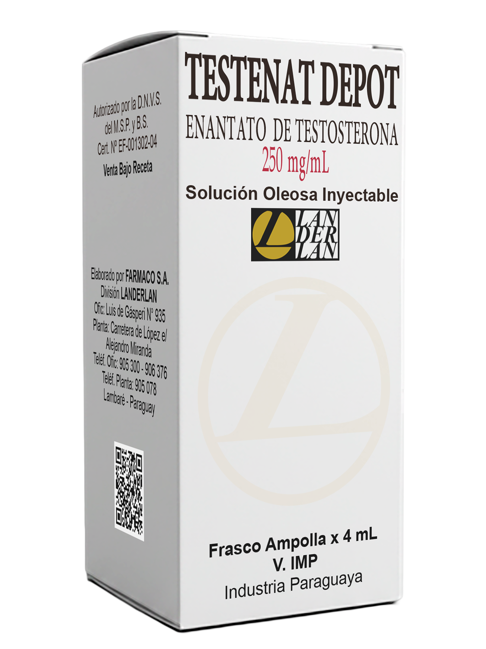 TESTENAT DEPOT FRASCO AMPOLLA X 4 ML