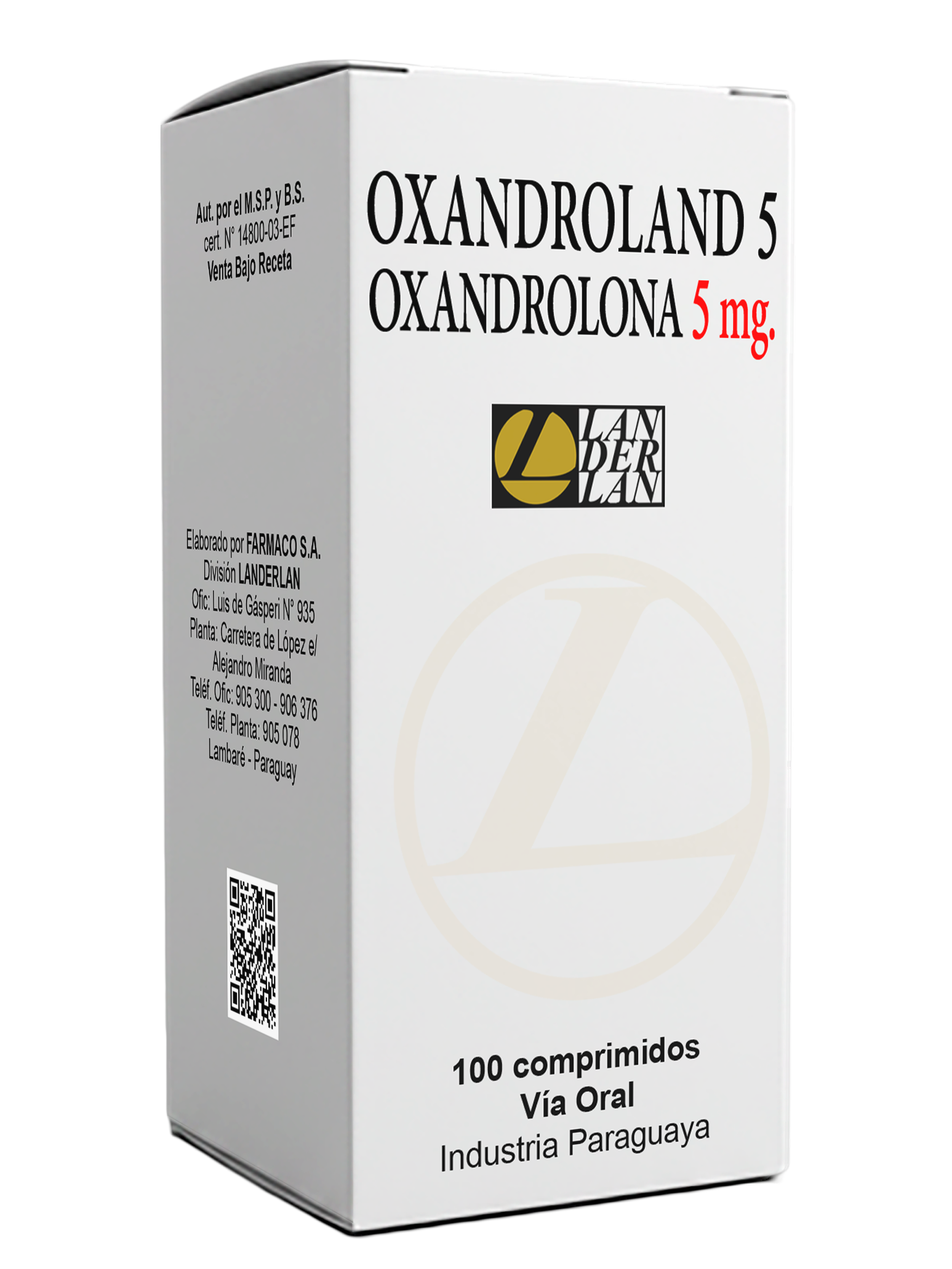 OXANDROLAND X 100 COMPRIMIDOS